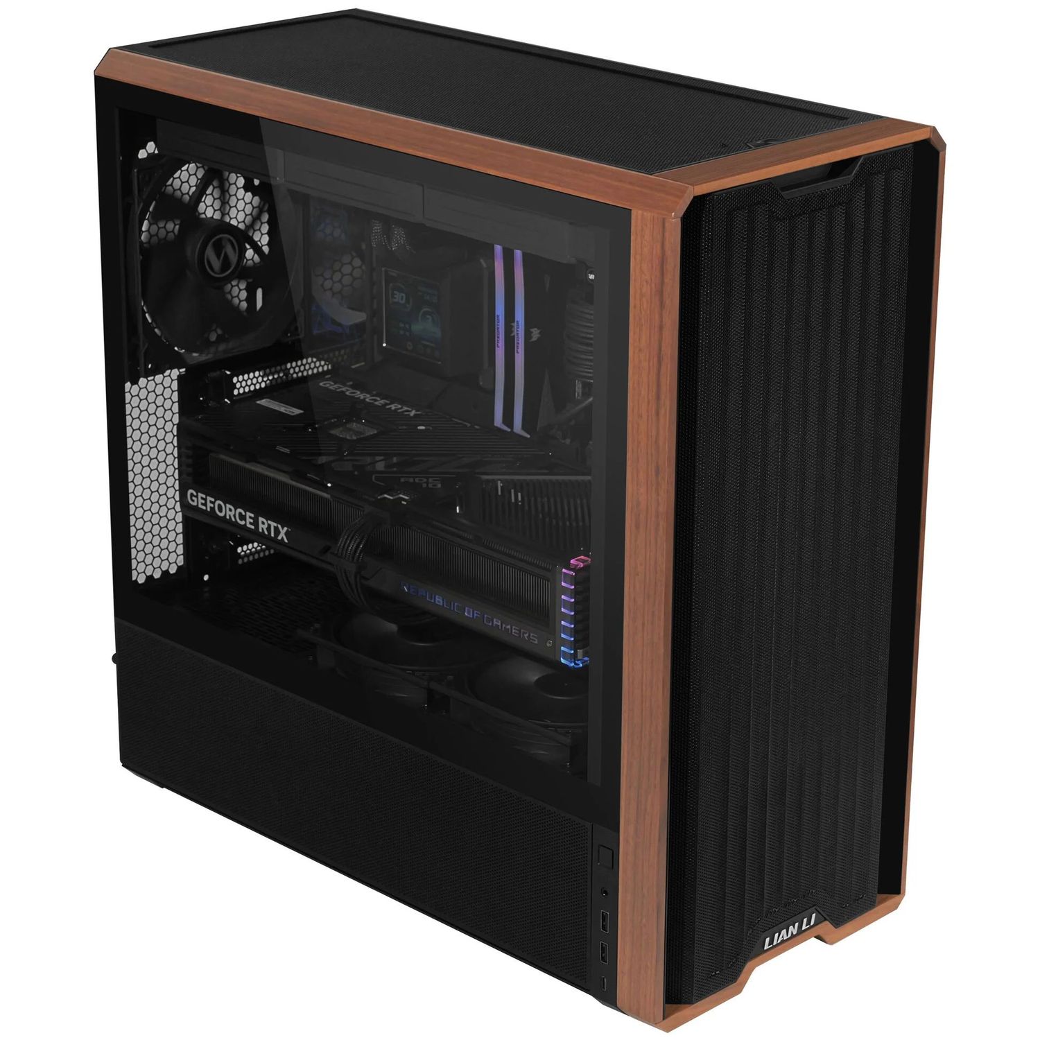 Számítógépház Lian Li LANCOOL 217 ATX, Edzett üveg, Fekete