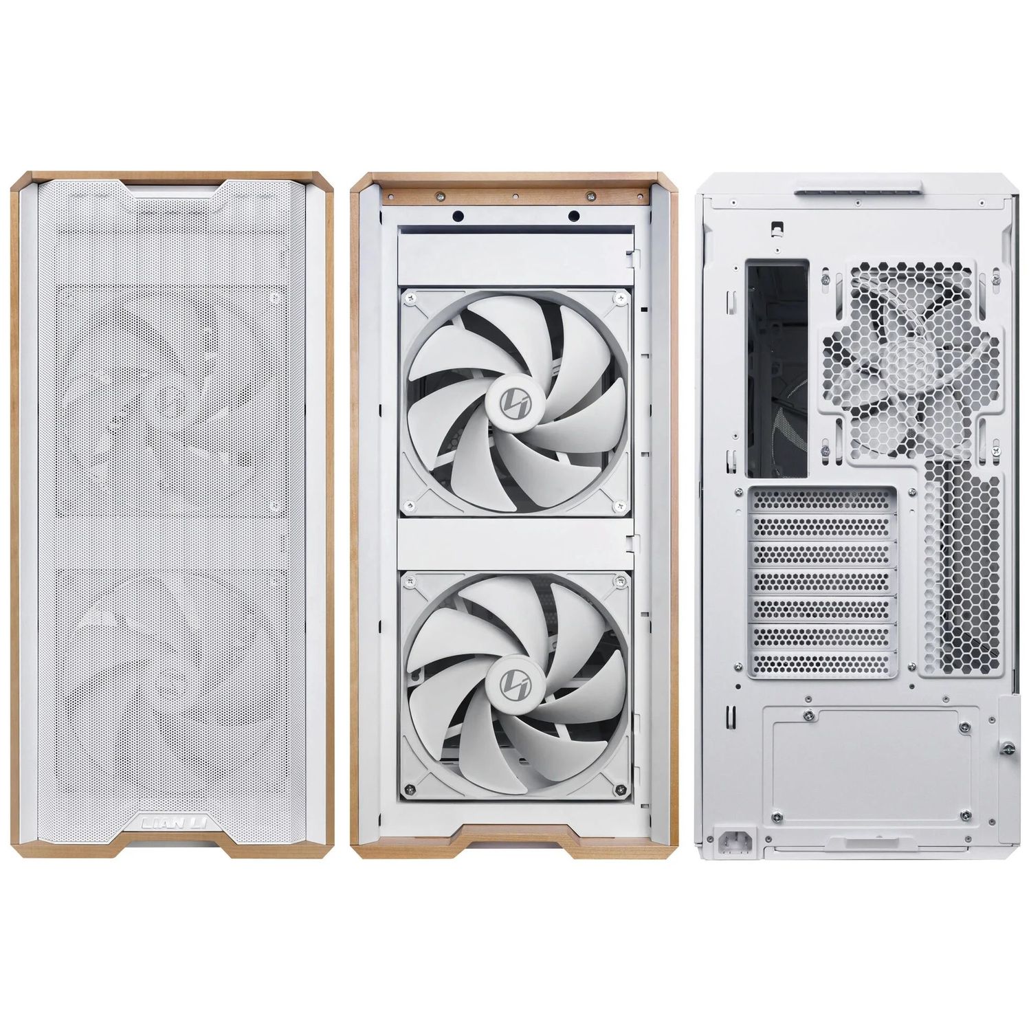 Számítógépház Lian Li LANCOOL 217 ATX, Edzett üveg, Fehér