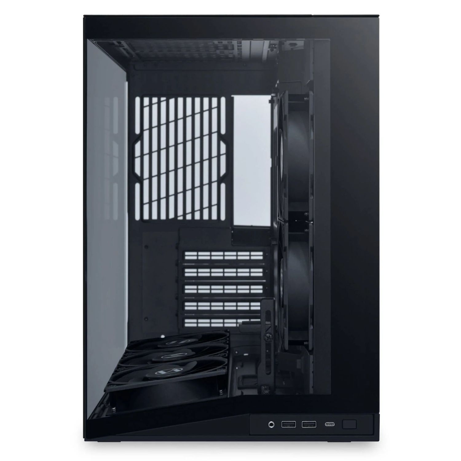 Lian Li O11D Mini V2, Midi-tower ház,edzett üveg - fekete