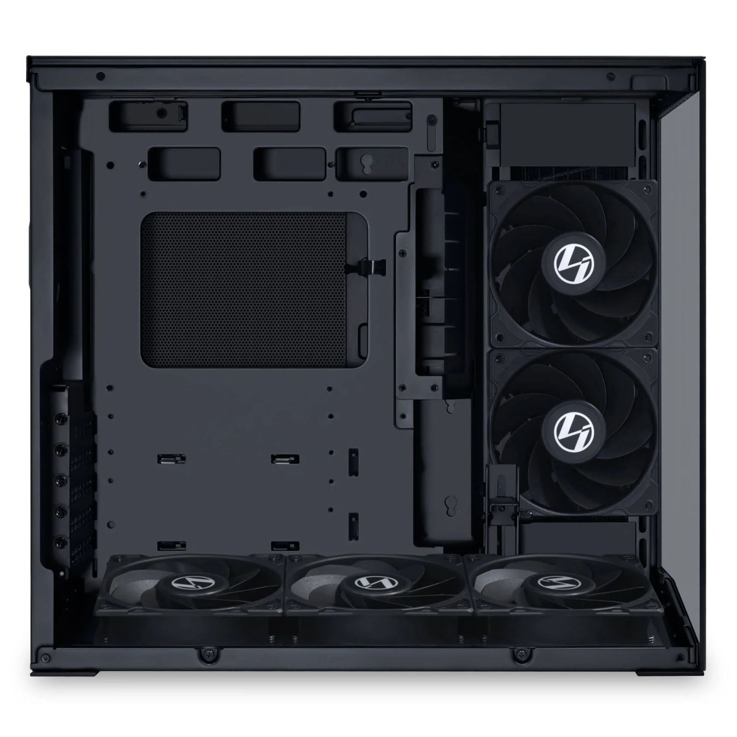 Lian Li O11D Mini V2, Midi-tower ház,edzett üveg - fekete
