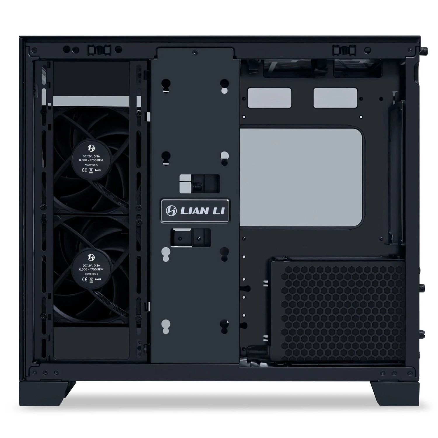 Lian Li O11D Mini V2, Midi-tower ház,edzett üveg - fekete