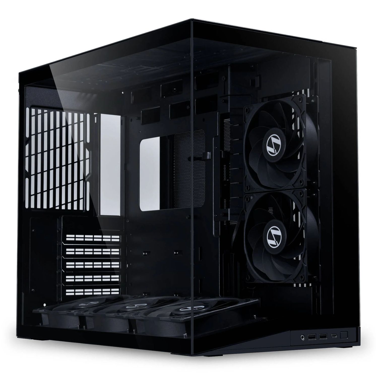 Lian Li O11D Mini V2, Midi-tower ház,edzett üveg - fekete