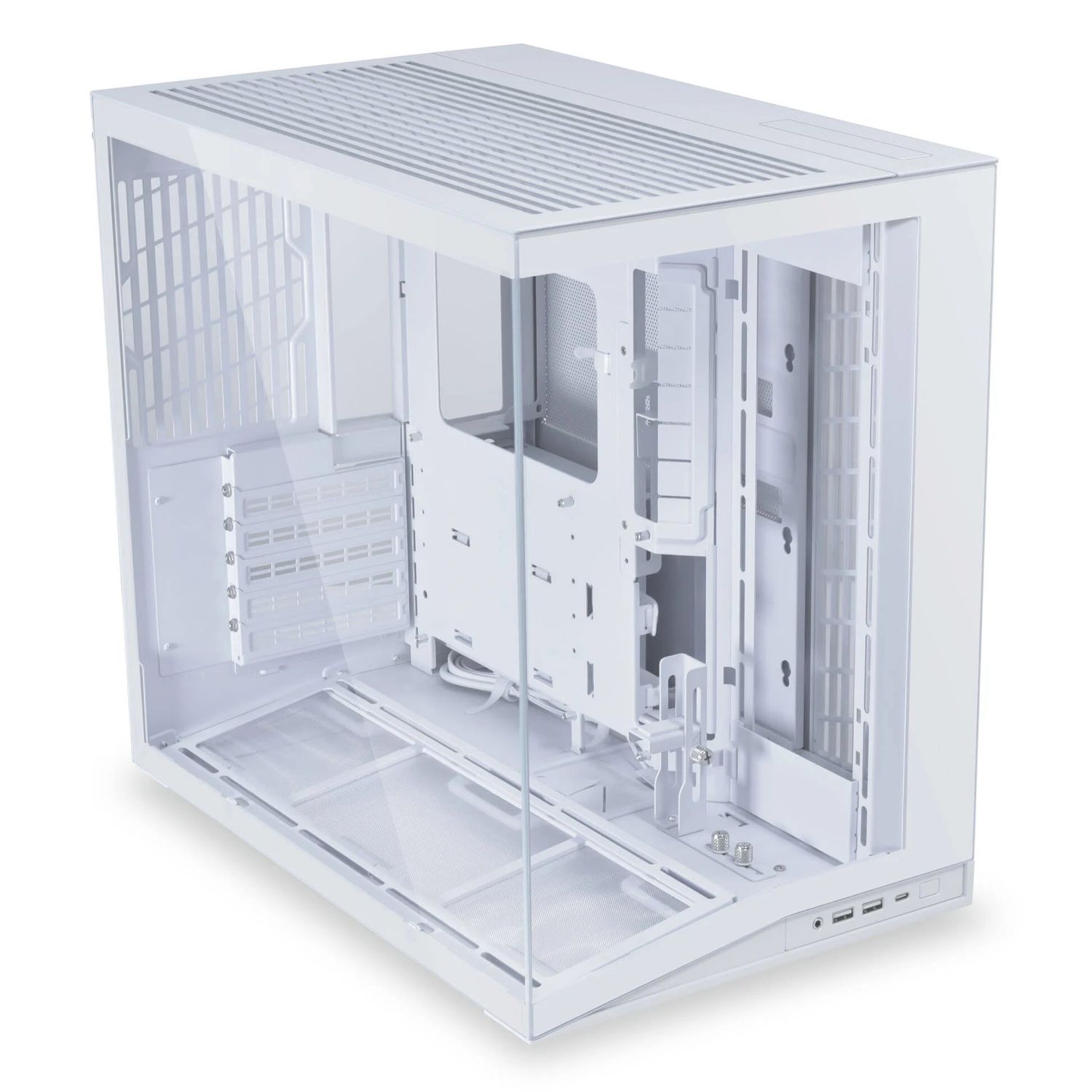 Lian Li O11D Mini V2, Midi-tower ház,edzett üveg - fehér