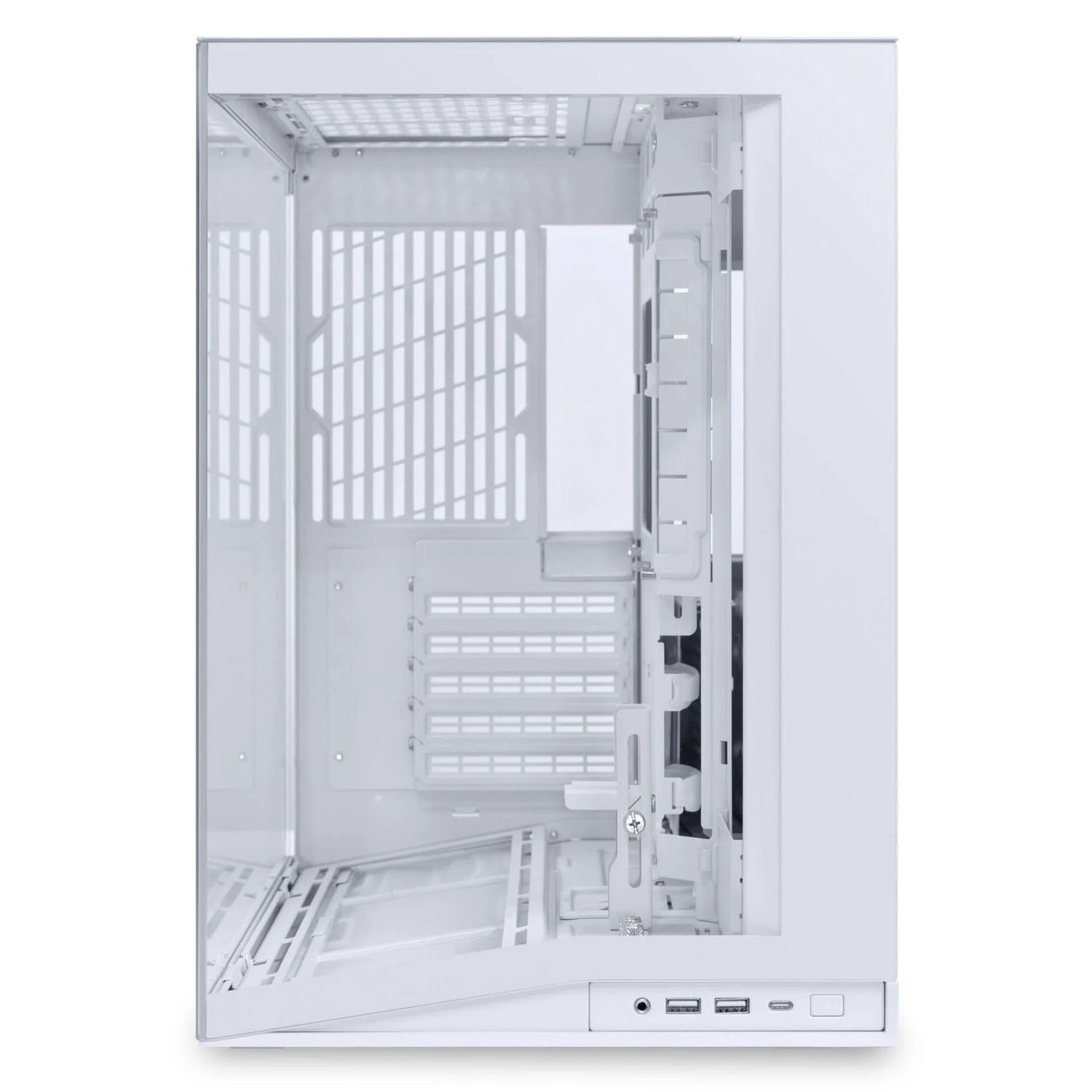 Lian Li O11D Mini V2, Midi-tower ház,edzett üveg - fehér