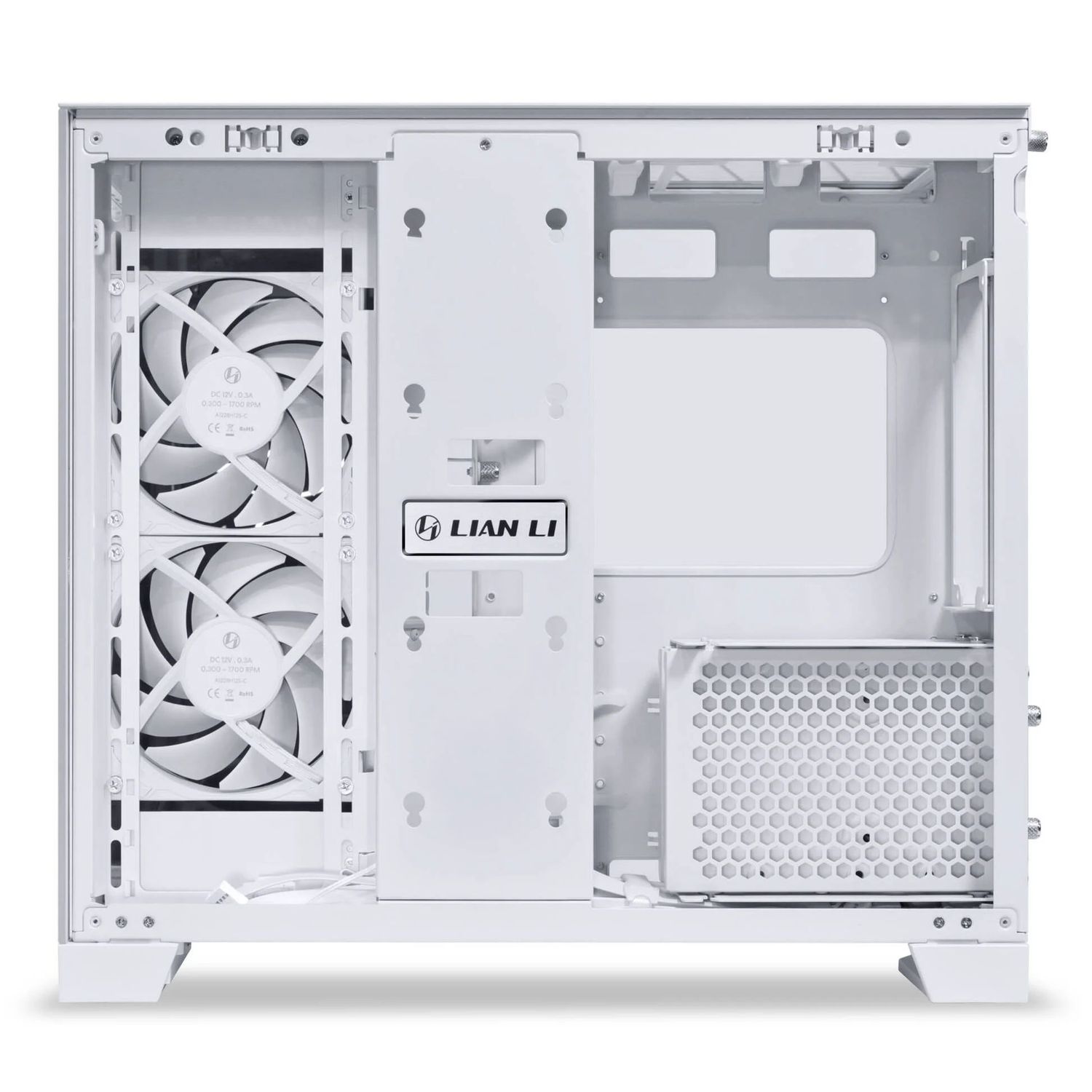 Lian Li O11D Mini V2 Flow, Midi-tower ház,edzett üveg - fehér