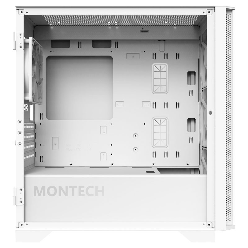 Számítógépház Montech AIR 100 ARGB mATX Fehér Edzett üveg