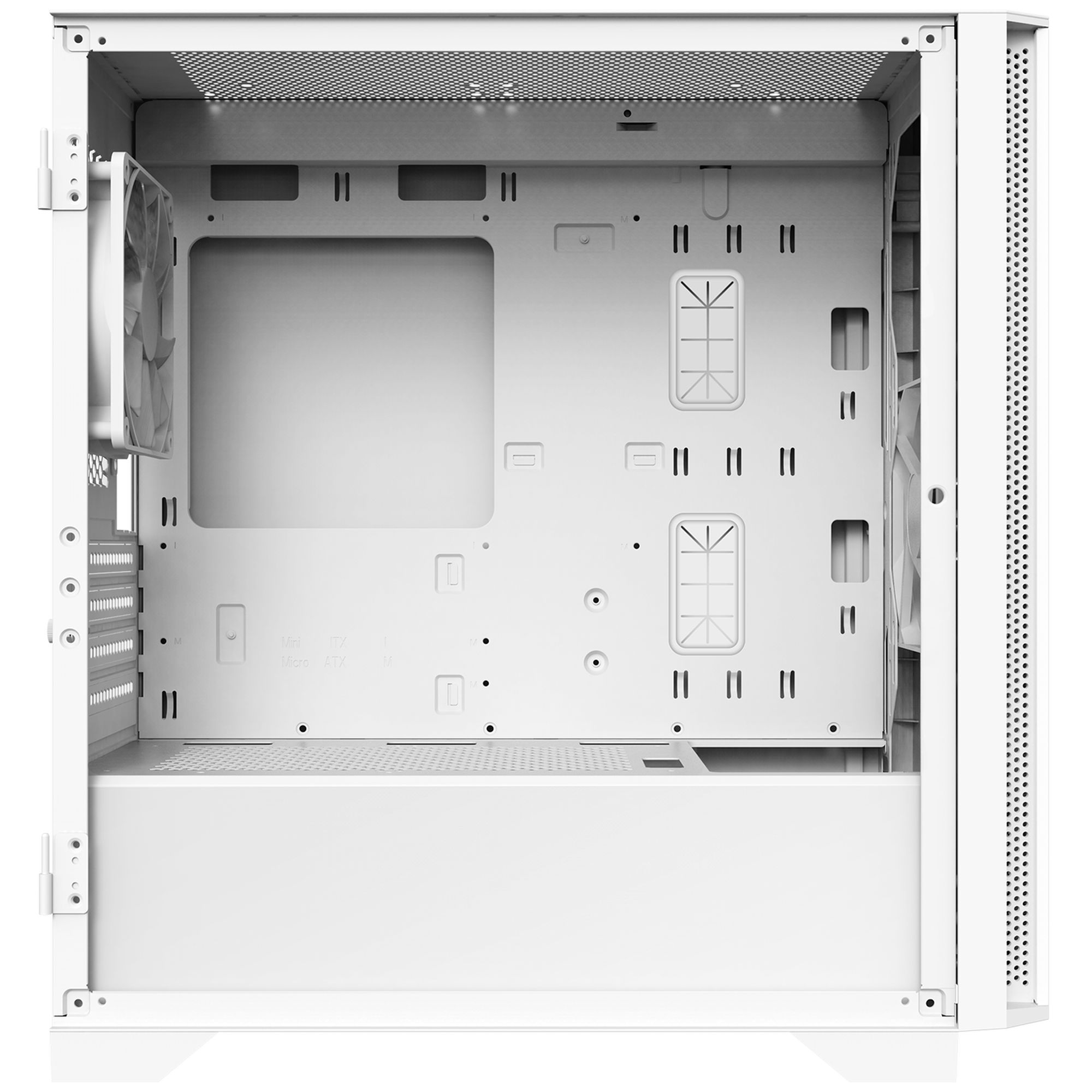 Számítógépház Montech AIR 100 LITE mATX Fehér Edzett üveg