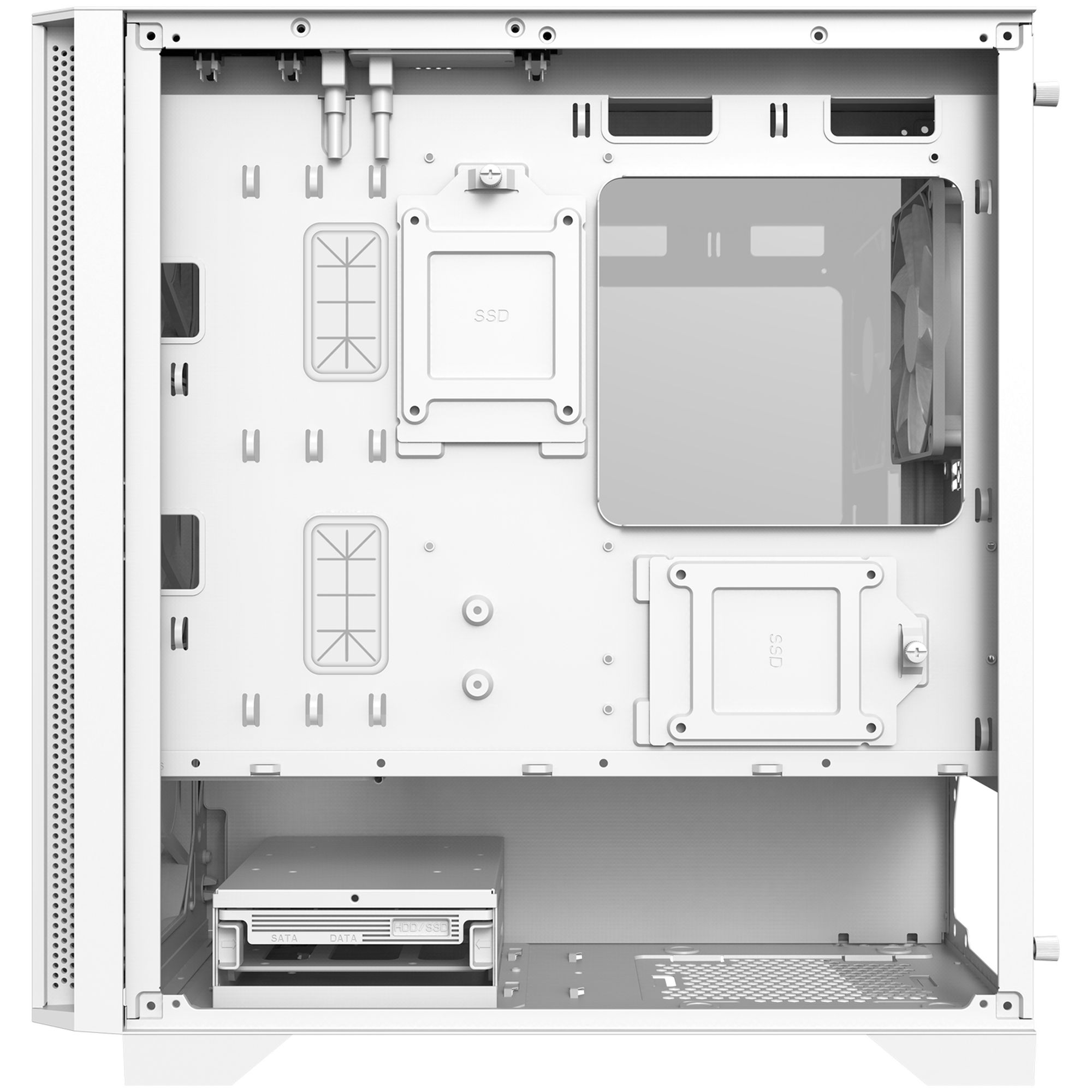 Számítógépház Montech AIR 100 LITE mATX Fehér Edzett üveg