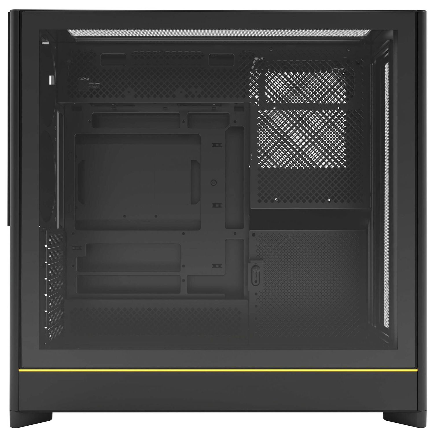 Montech HS01 PC case, midi tower, ATX, aRGB, tempered glass - black