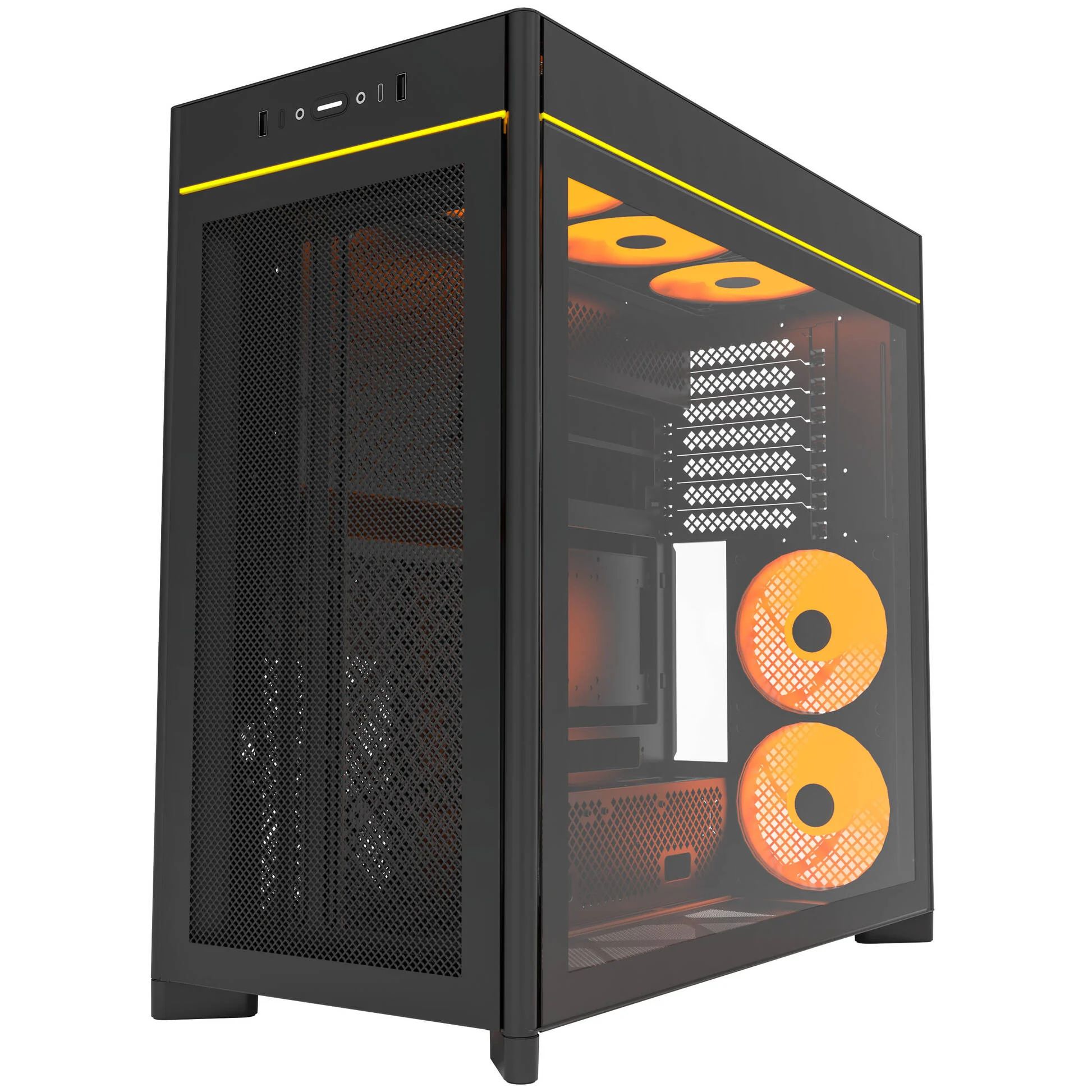 Montech HS01 PRO PC case, midi tower, ATX, aRGB, tempered glass - black