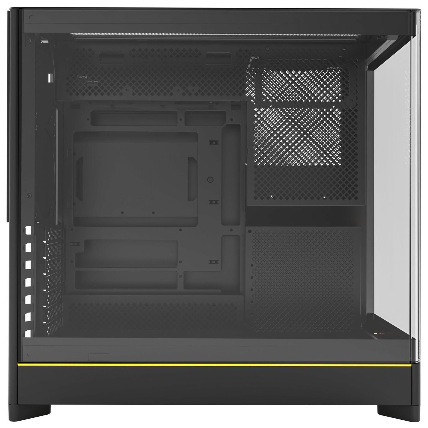Montech HS02 PC Case, Midi Tower, ATX, Tempered Glass, ARGB - Black