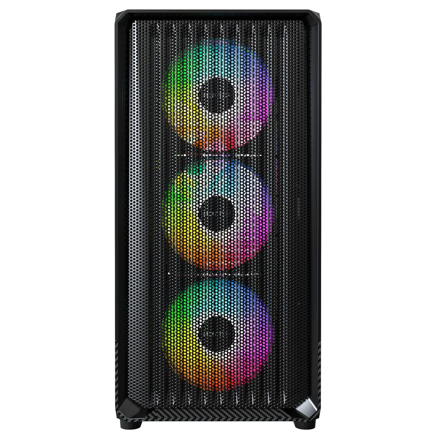 Montech X5M PC Case, Midi-Tower, Micro-ATX, ARGB, Tempered Glass, Black