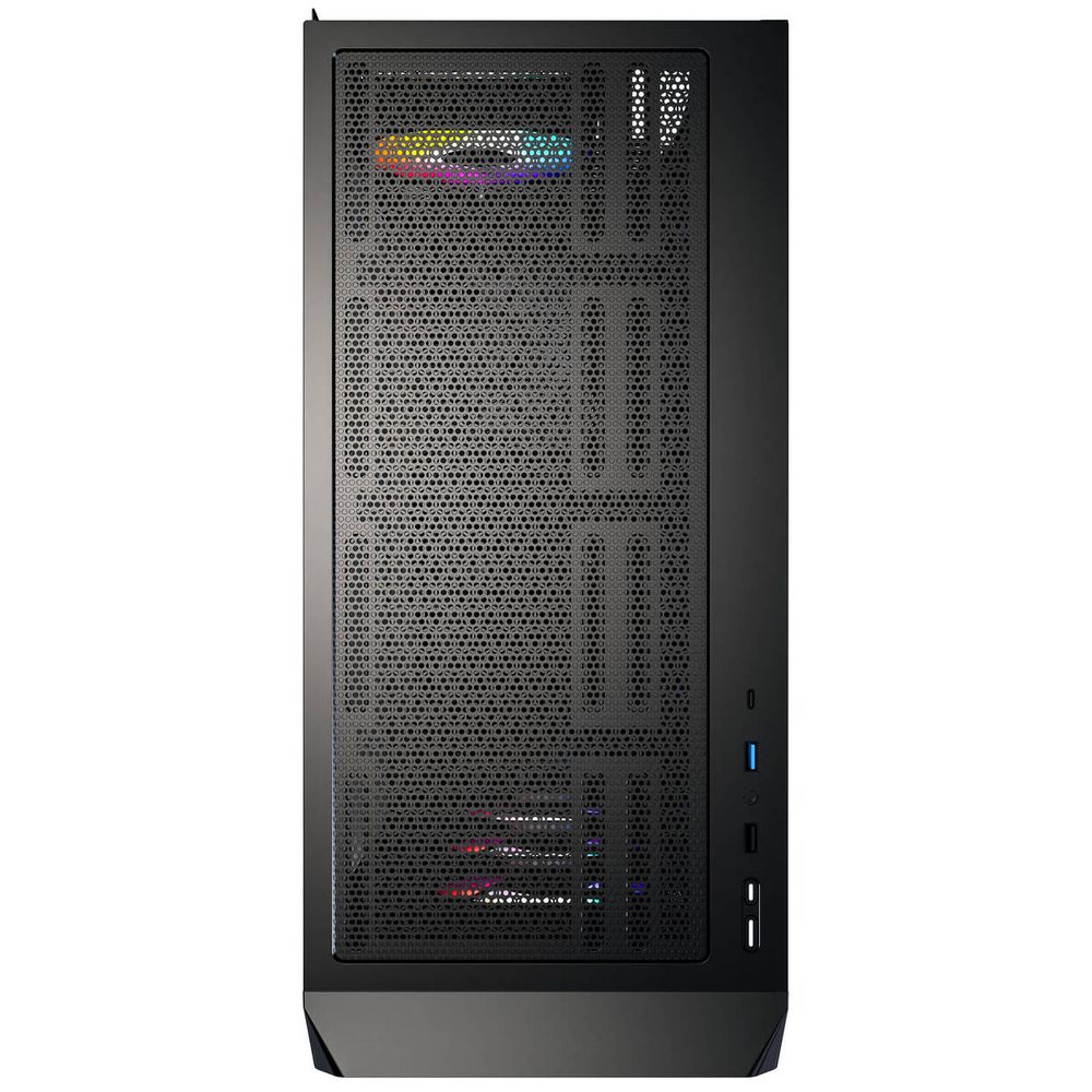 Montech X5 PC Case, Midi-Tower, Micro-ATX, ARGB, Tempered Glass, Black