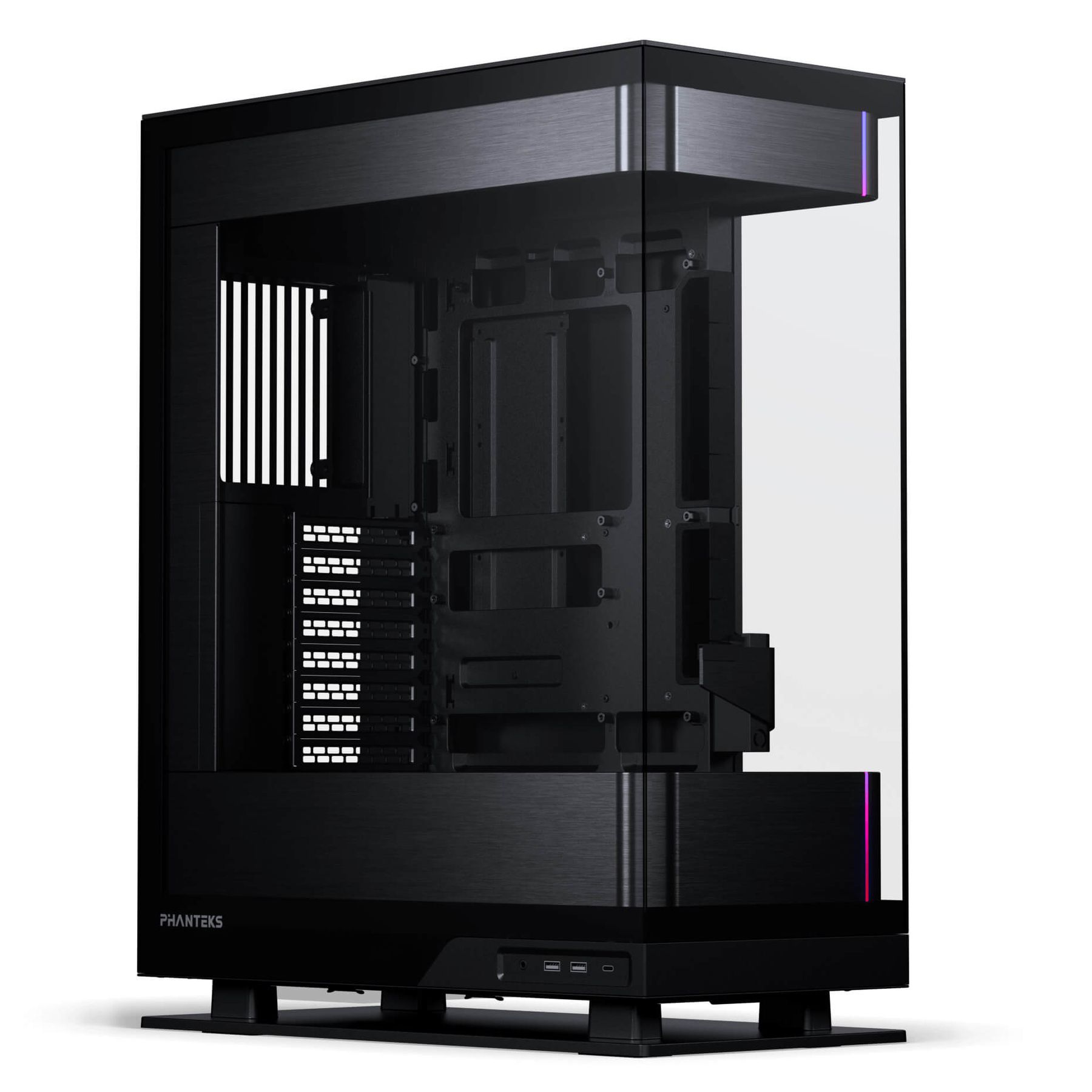 PPHANTEKS Evolv Series X2 Case Tempered Glass Windows, DRGB, Satin Black