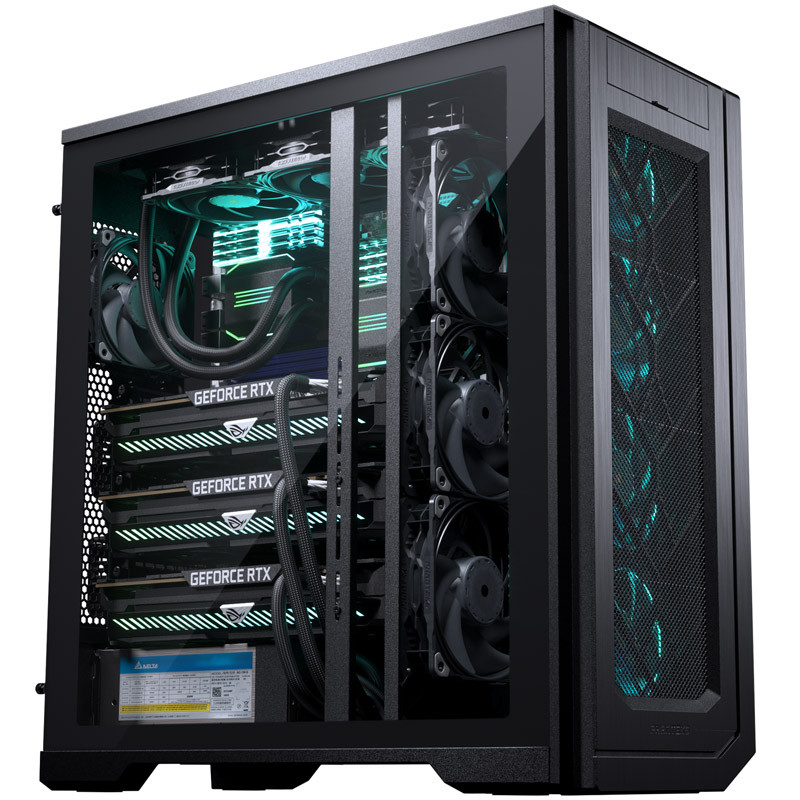 Számítógépház PHANTEKS Enthoo Pro 2 Server XL-EEB , edzett üveg, Fekete