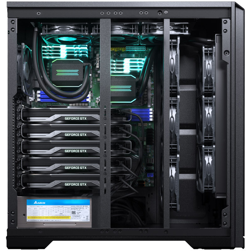 Számítógépház PHANTEKS Enthoo Pro 2 Server XL-EEB Fekete