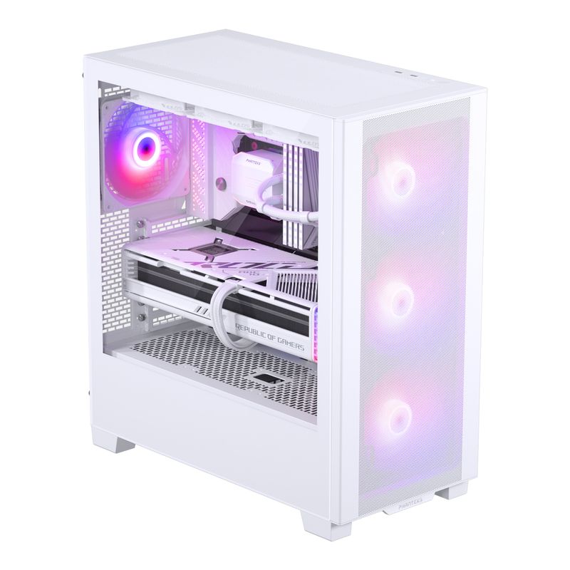 Számítógépház Phanteks XT Pro Ultra edzett üveg D-RGB, fehér