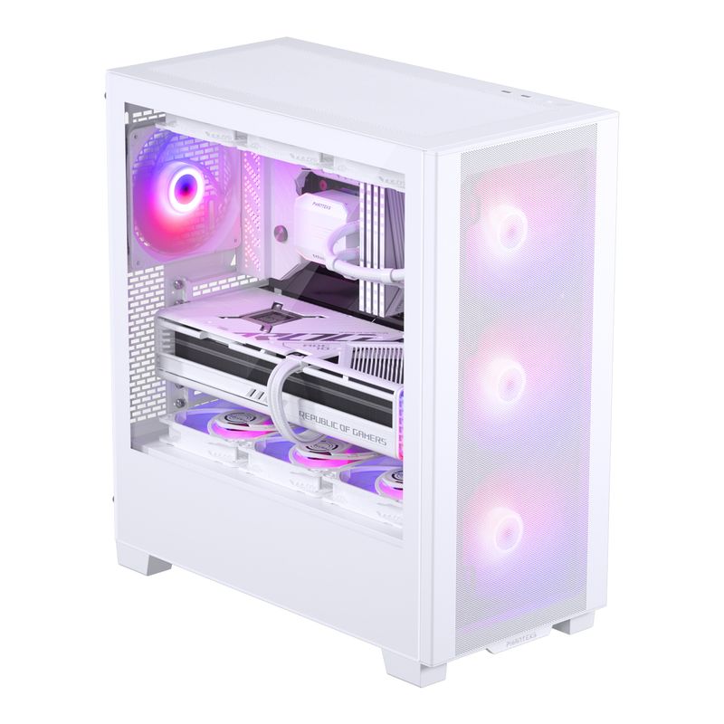 Számítógépház Phanteks XT Pro Ultra edzett üveg D-RGB, fehér