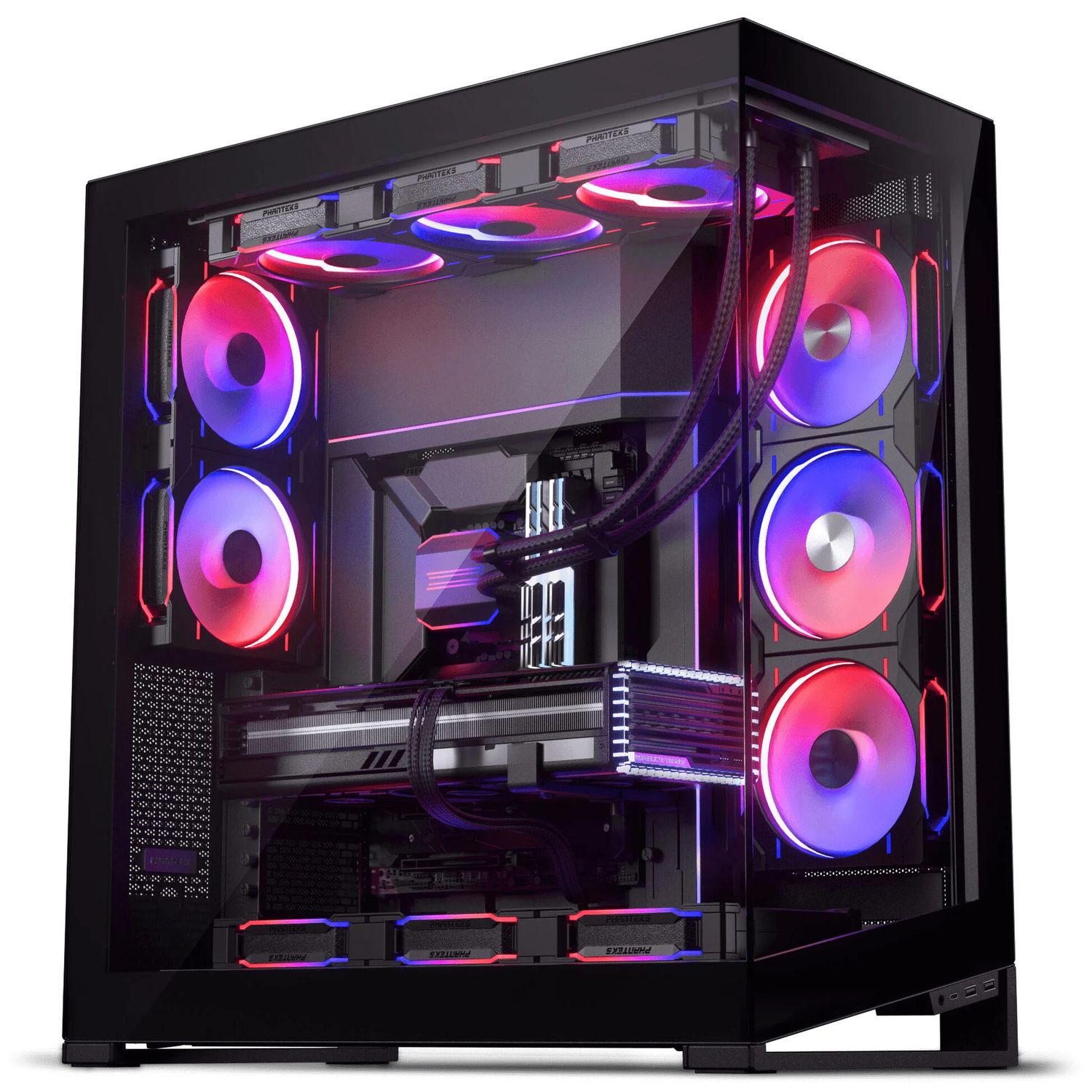 PHANTEKS NV-Series NV9 MK2 PC case, big tower, EATX, DRGB, tempered glass - black