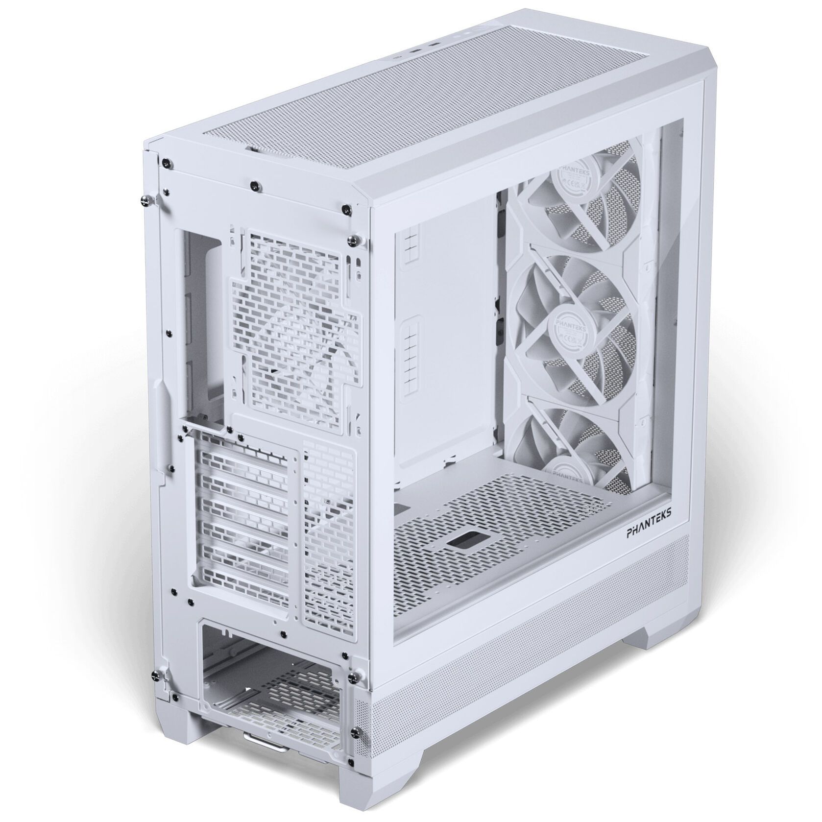 PHANTEKS Eclipse G400A Case, Tempered Glass, 140mm DRGB Fan x 4, Matte White