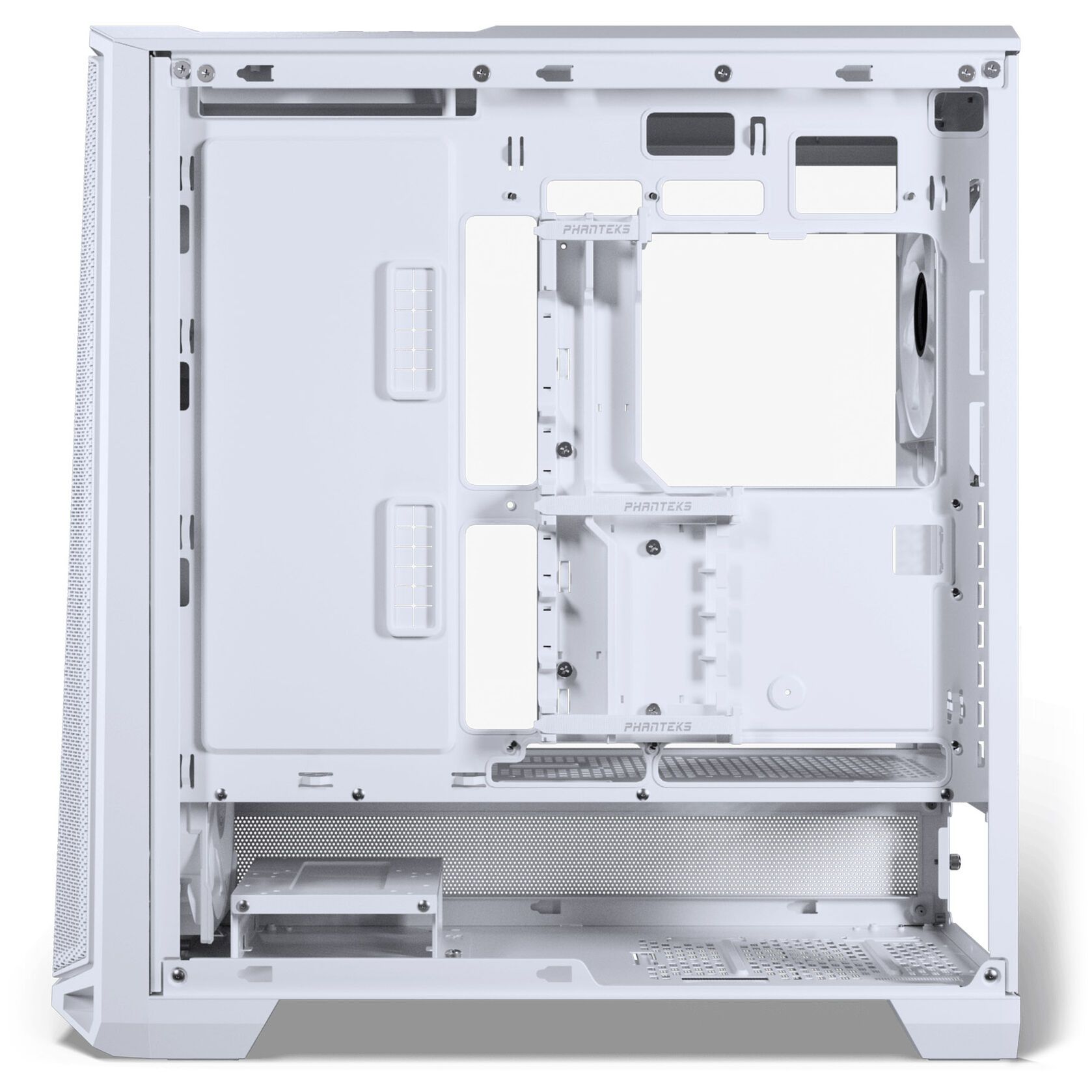 PHANTEKS Eclipse G400A Case, Tempered Glass, 140mm DRGB Fan x 4, Matte White