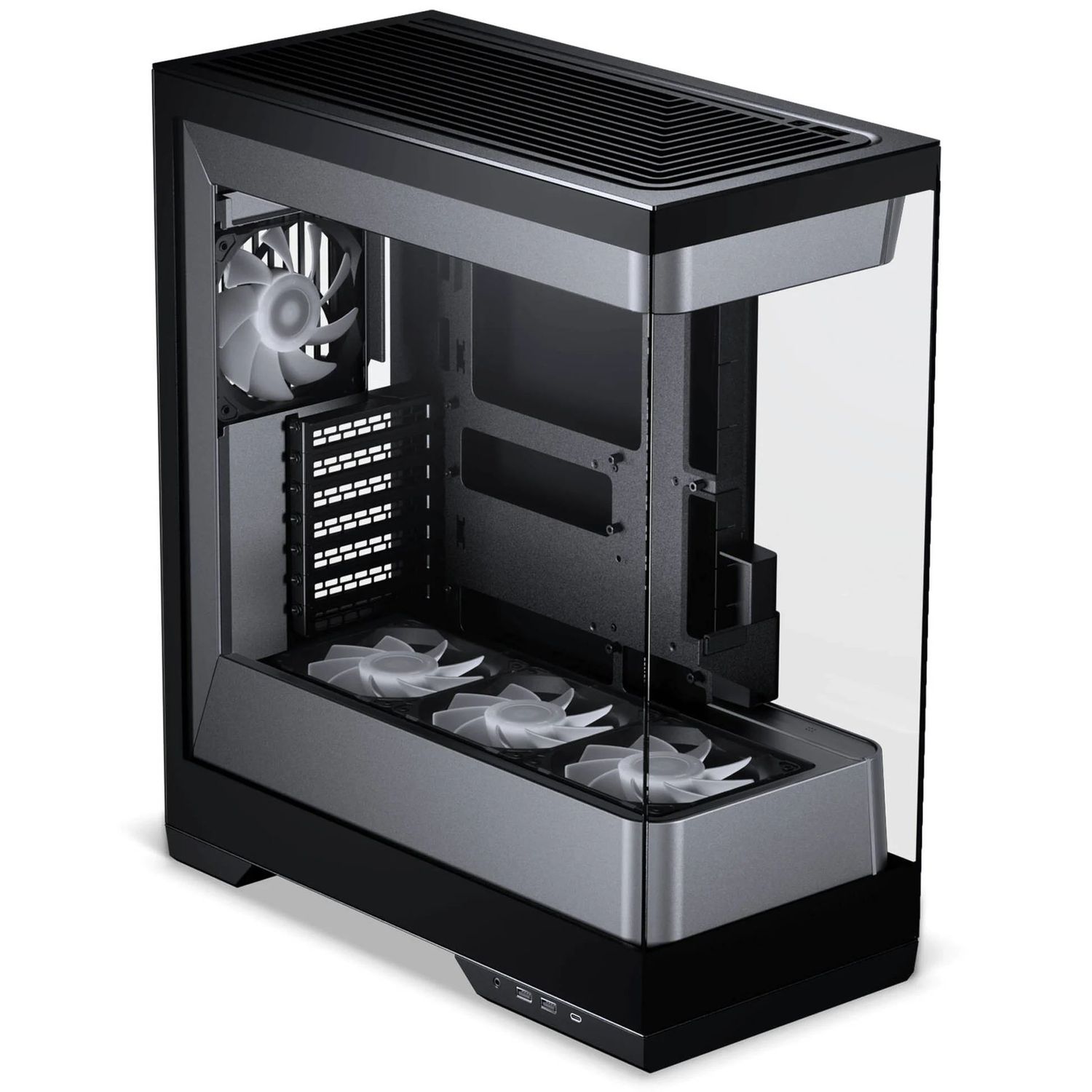 PHANTEKS Evolv S2 PC case, midi tower, E-ATX, RGB, tempered glass - black