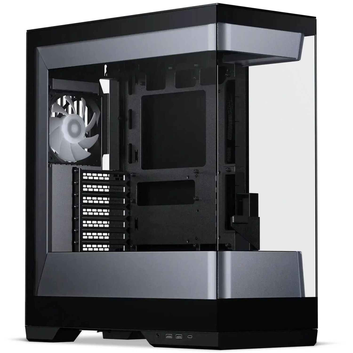 PHANTEKS Evolv S2 PC case, midi tower, E-ATX, RGB, tempered glass - black