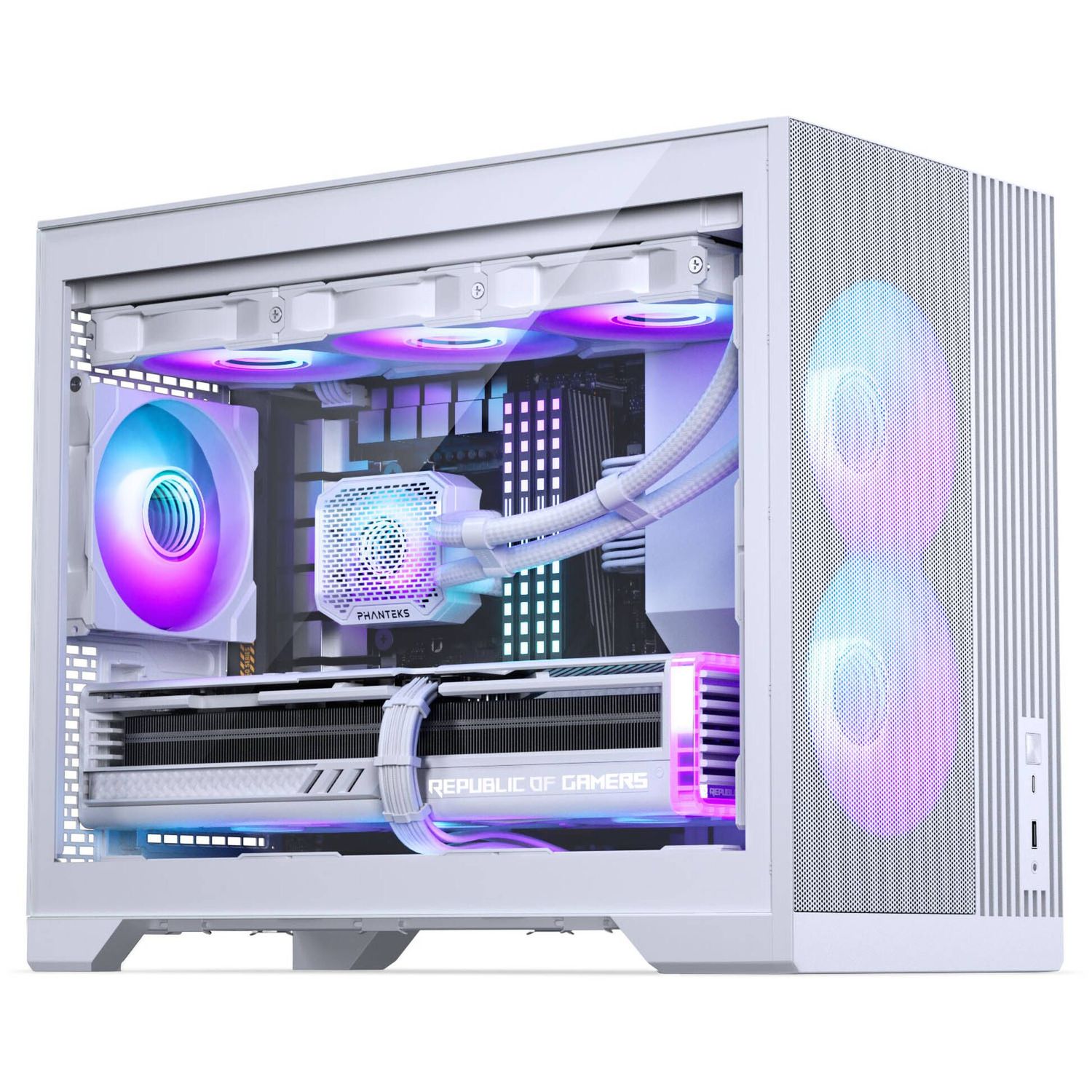 PC Case PHANTEKS XT M3 MATX, Tempered Glass, White
