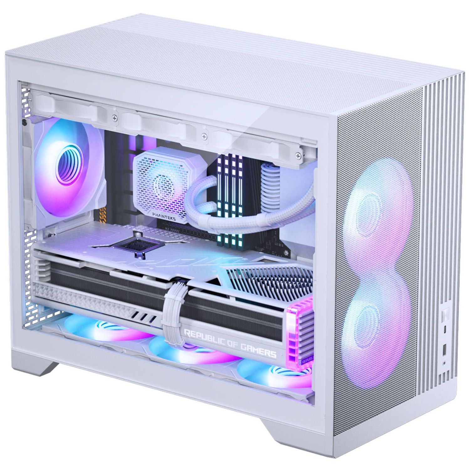PC Case PHANTEKS XT M3 MATX, Tempered Glass, White
