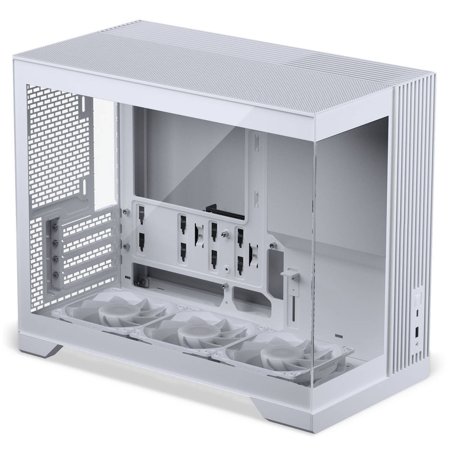 PHANTEKS XT V3 MATX ház, 3 db 120 mm-es ventilátorral, edzett üveg ablak, fehér