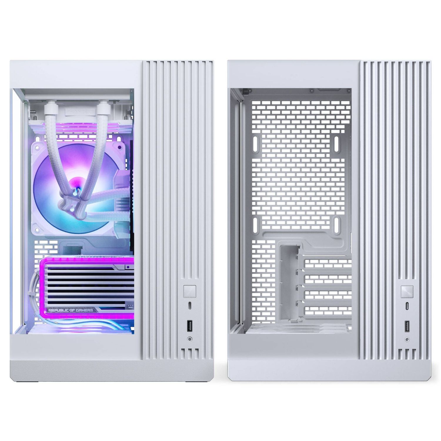 PHANTEKS XT V3 MATX ház, 3 db 120 mm-es ventilátorral, edzett üveg ablak, fehér