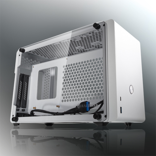 Számítógépház RAIJINTEK Ophion ITX Fehér edzett Üveg