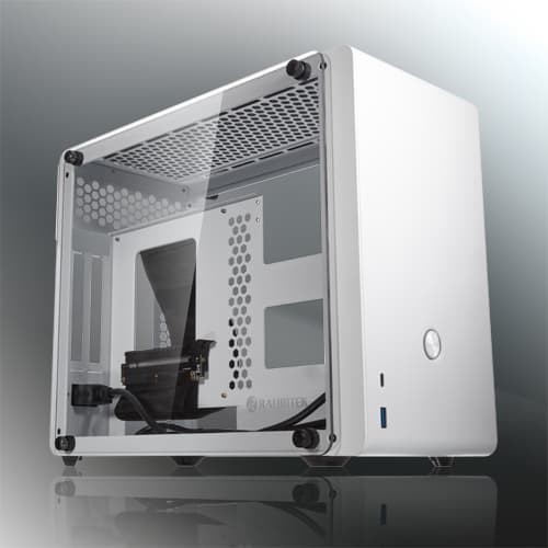 Számítógépház RAIJINTEK Ophion Evo ITX Fehér edzett Üveg