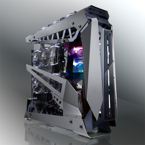 Számítógépház RAIJINTEK NYX Pro Showcase E-ATX Edzett üveg Titán