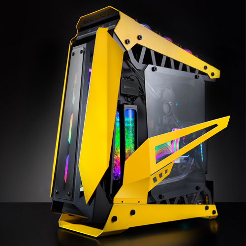 Számítógépház RAIJINTEK NYX Pro Showcase E-ATX Edzett üveg Sárga