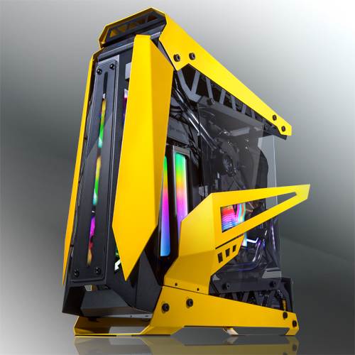 Számítógépház RAIJINTEK NYX Pro Showcase E-ATX Edzett üveg Sárga
