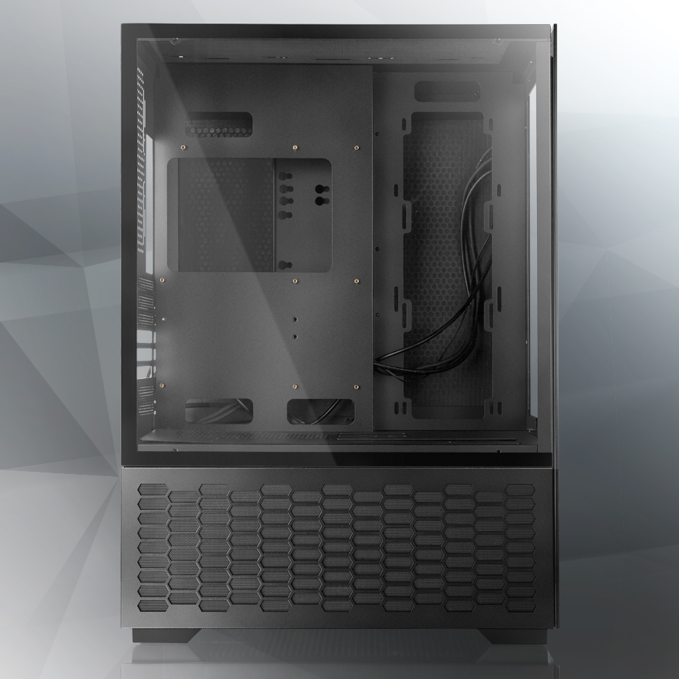 Számítógépház RAIJINTEK Paean Premium ATX Edzett üveg Fekete