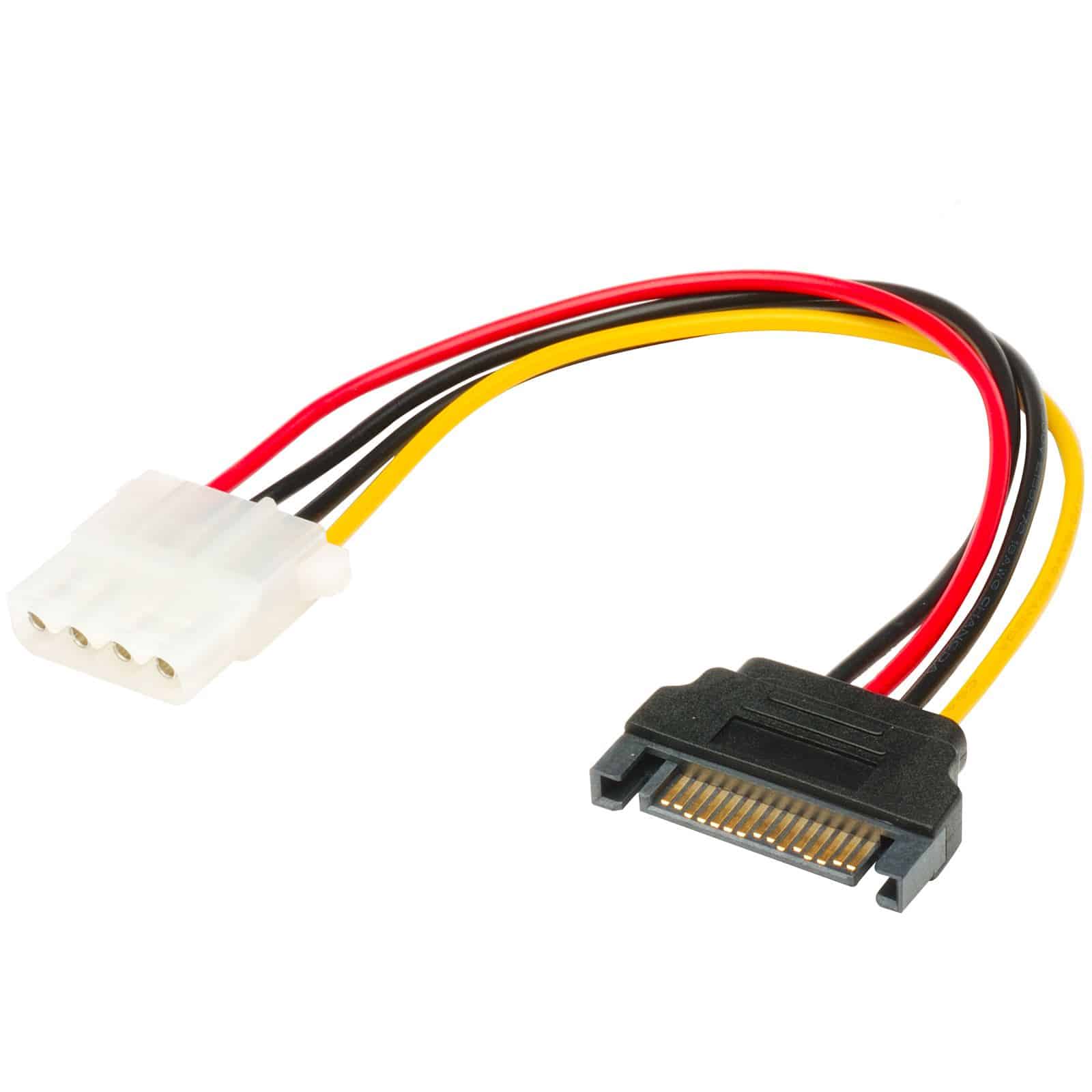 Kábel Táp Átalakító Akasa SATA (Male) - Molex 4 pin (Female)