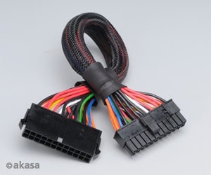 Akasa 20/24-Pin 30cm PSU Extension Cable (AK-CB24-24-EXT)