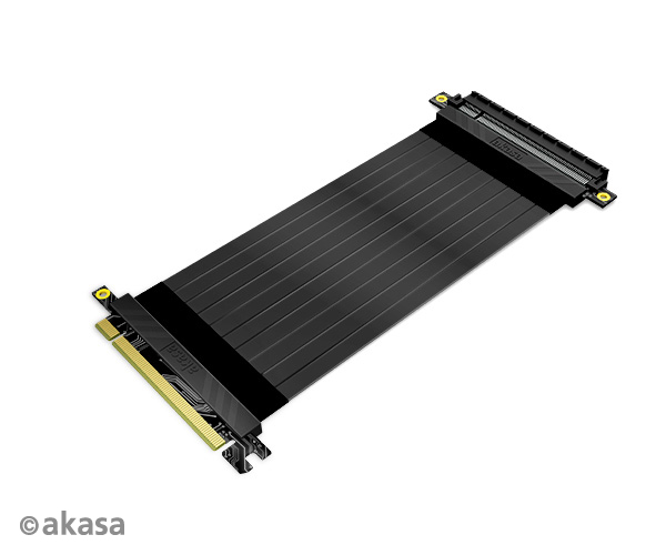 Kábel Riser Akasa PCI-express 3.0 x16 20 cm Fekete