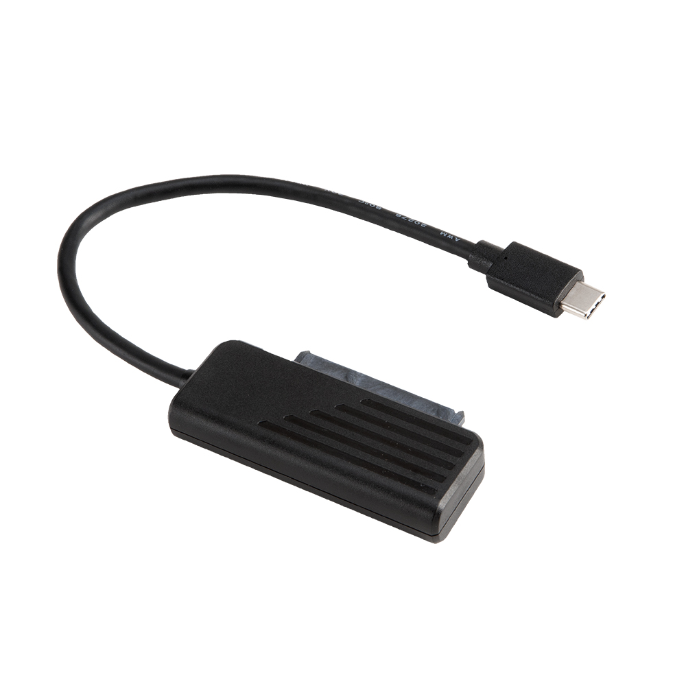 Átalakító Akasa USB3.1 Type-c to 2.5" Sata+táp Fekete