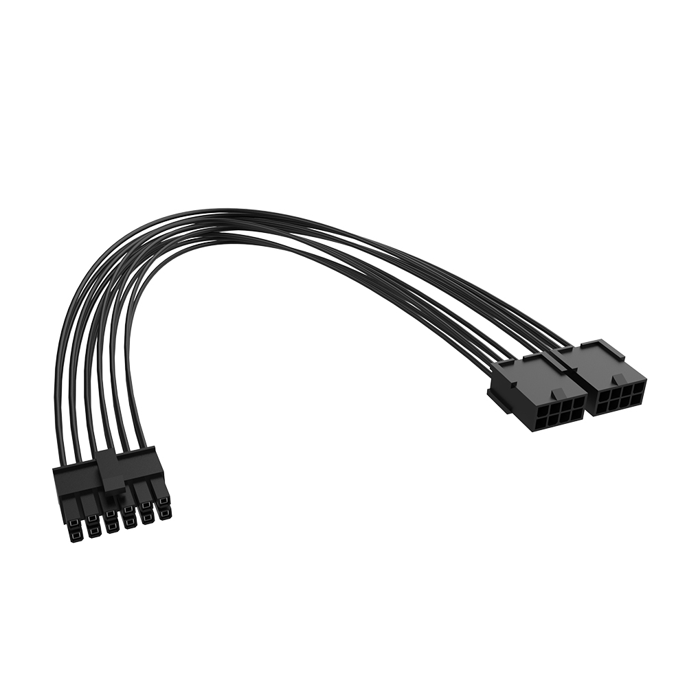 Kábel Akasa PCIe 12pin - 2x8pin adapter 30cm fekete