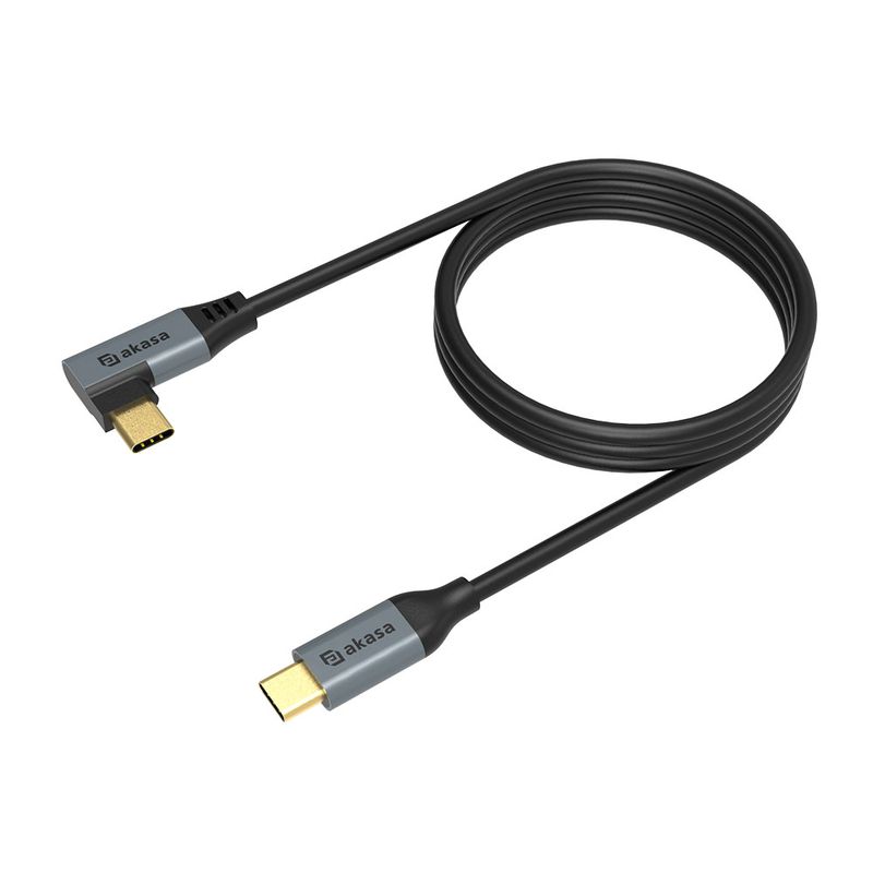 Kábel Akasa USB 90fokos 100W PD töltő kábel