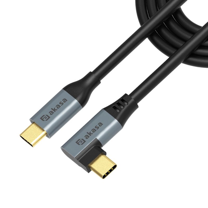 Kábel Akasa USB 90fokos 100W PD töltő kábel