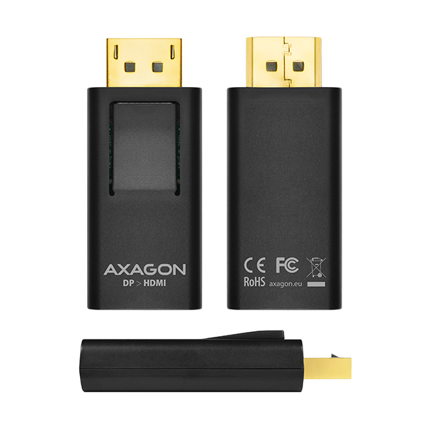 AXAGON RVD-HI, DisplayPort auf HDMI Reduction / Mini Adapter, Full HD - schwarz