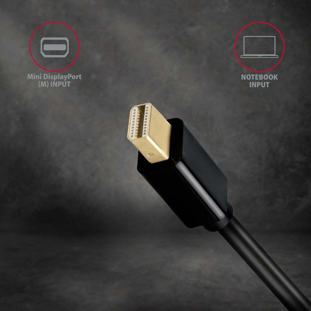 Axagon RVDM-HI14N Mini DisplayPort – HDMI 1.4 Adapter