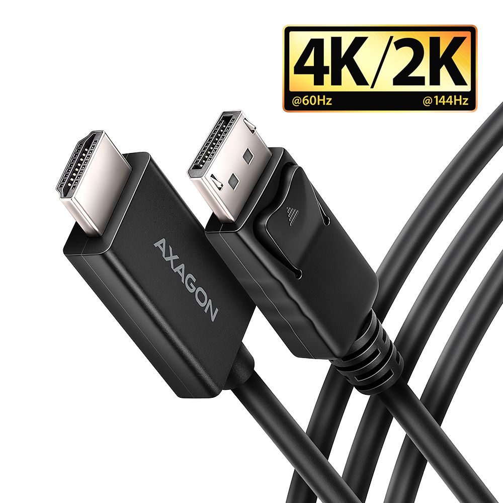 Kábel Axagon RVD-HI20C2 Display > HDMI 2.0, 4k/60Hz
