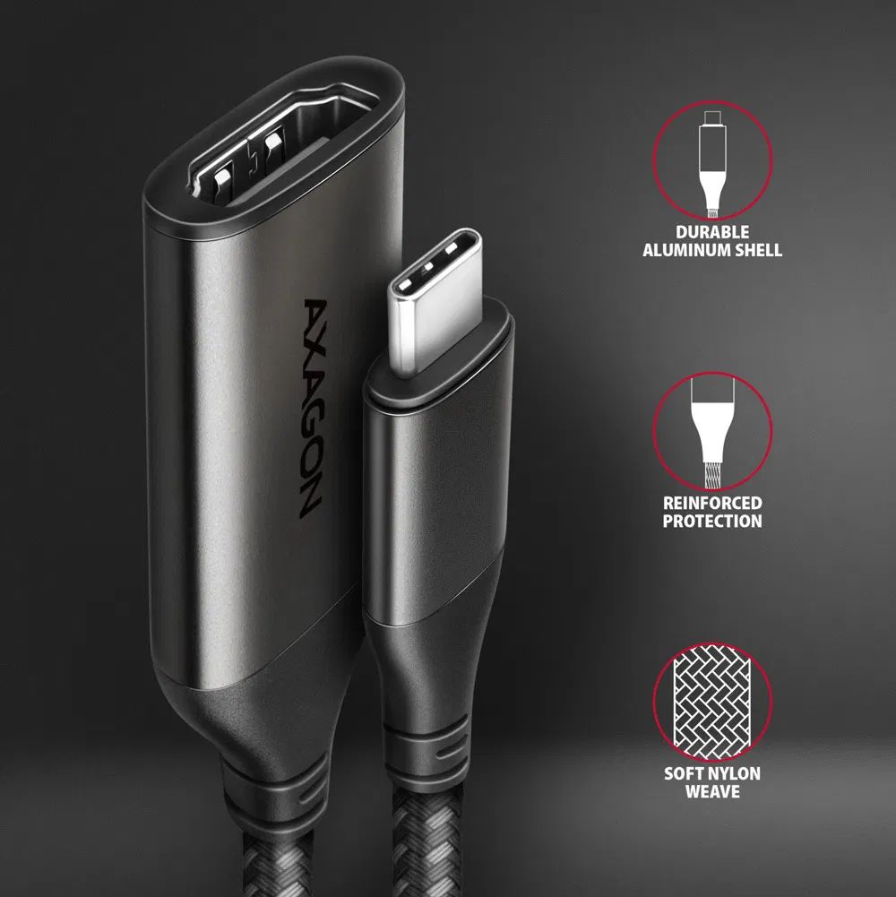 Adapter Axagon RVC-HI2M USB-C to HDMI 2.0a Adapter