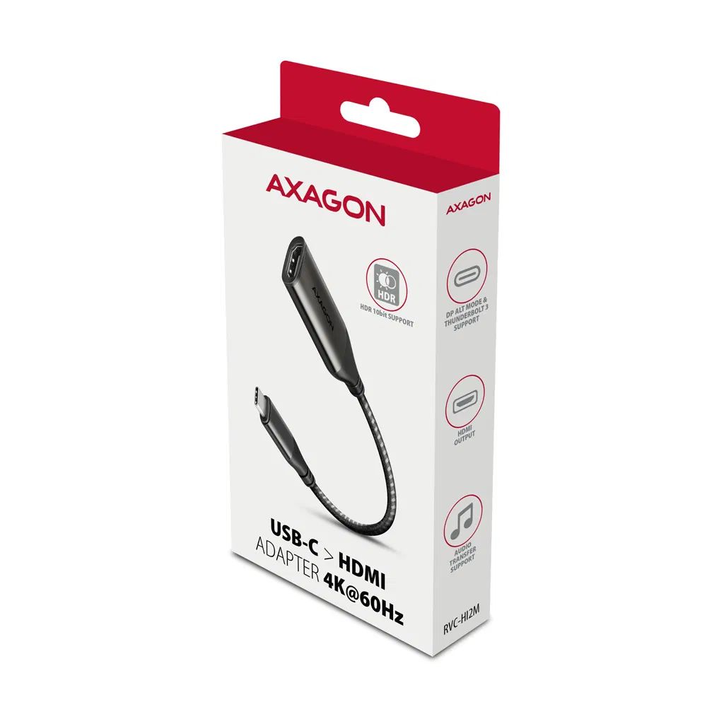 Adapter Axagon RVC-HI2M USB-C to HDMI 2.0a Adapter