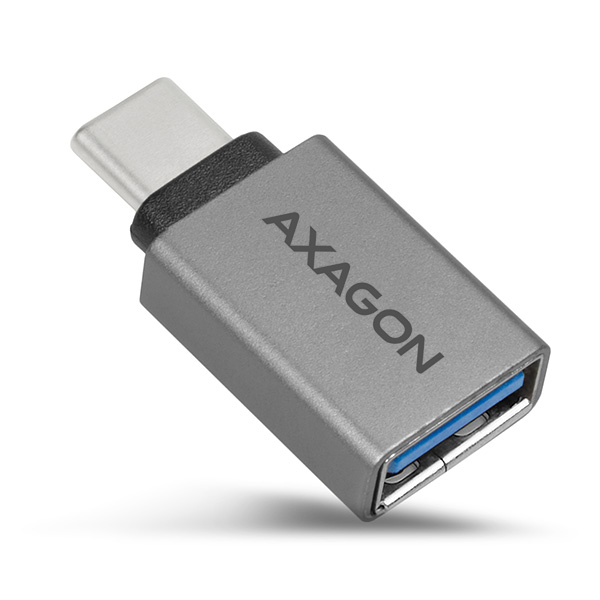 AXAGON USB-C 3.1 M to USB-A F Adapter, Aluminium